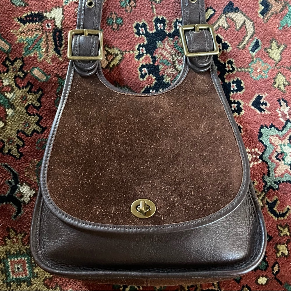 Rare Vintage Coach Berkeley Crescent saddle bag 9014